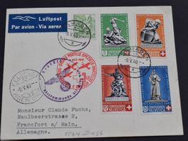 Seltene Flugpost Karte 1940   B1106R