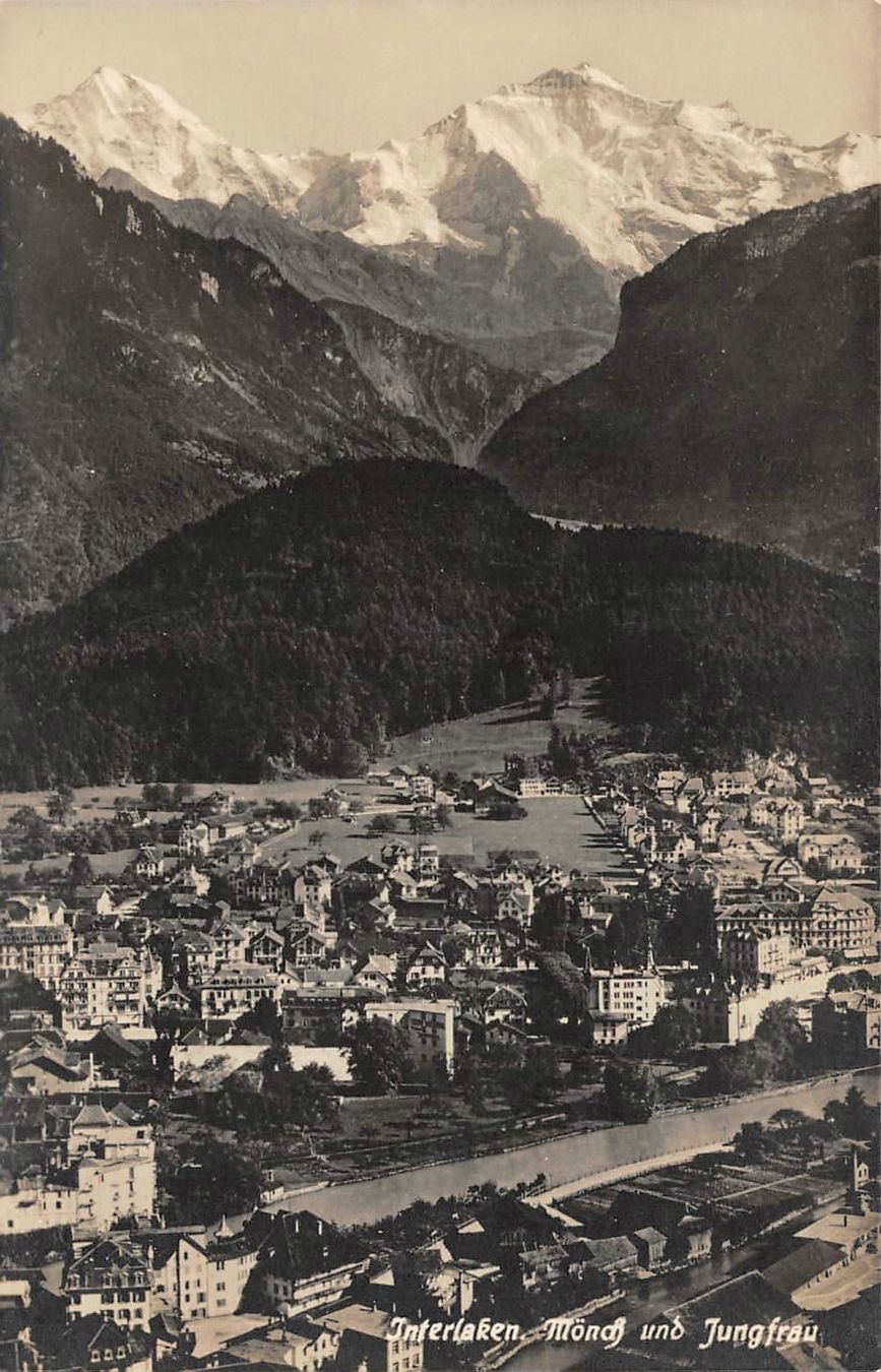 Cartoline postali: 2x Interlaken – Usato da Ottikon b.Kemptth. venduto da Neptun1974