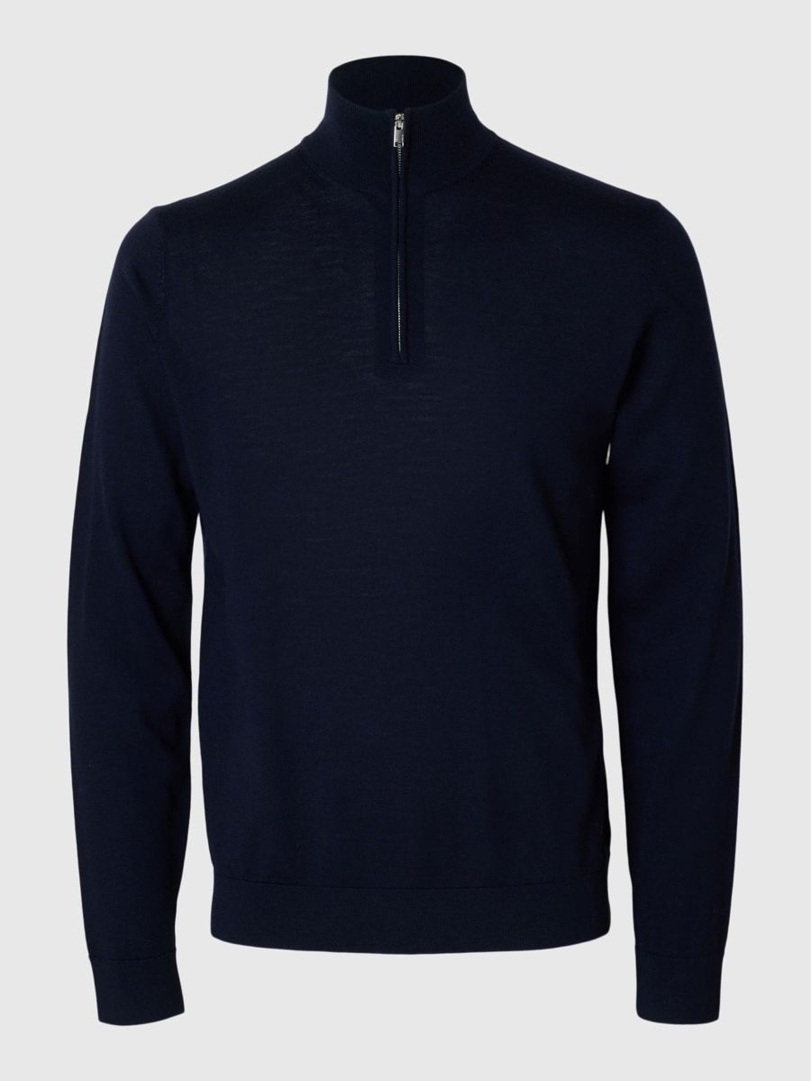 Selected Pullover & Sweatshirts: Strickpullover mit Half-Zip aus 100 % Merinowolle – Neu und originalverpackt aus Wittenbach von bes_k8vr 5