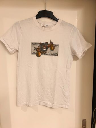 T-Shirt Mister Tee Grösse 158/164 weiss mit Druck
