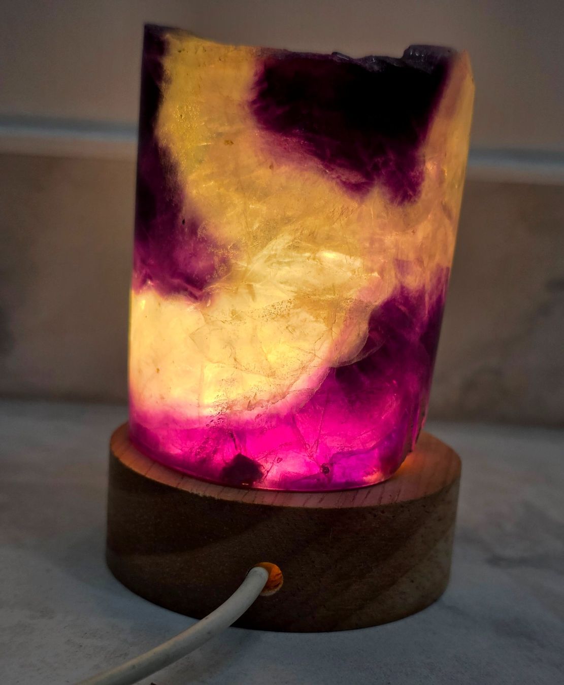 Minerali & Pietre curative: Fluorit Lampe F4 257g – Nuovo e nell'imballaggio originale da Matzingen venduto da Shay_Crystalz 1
