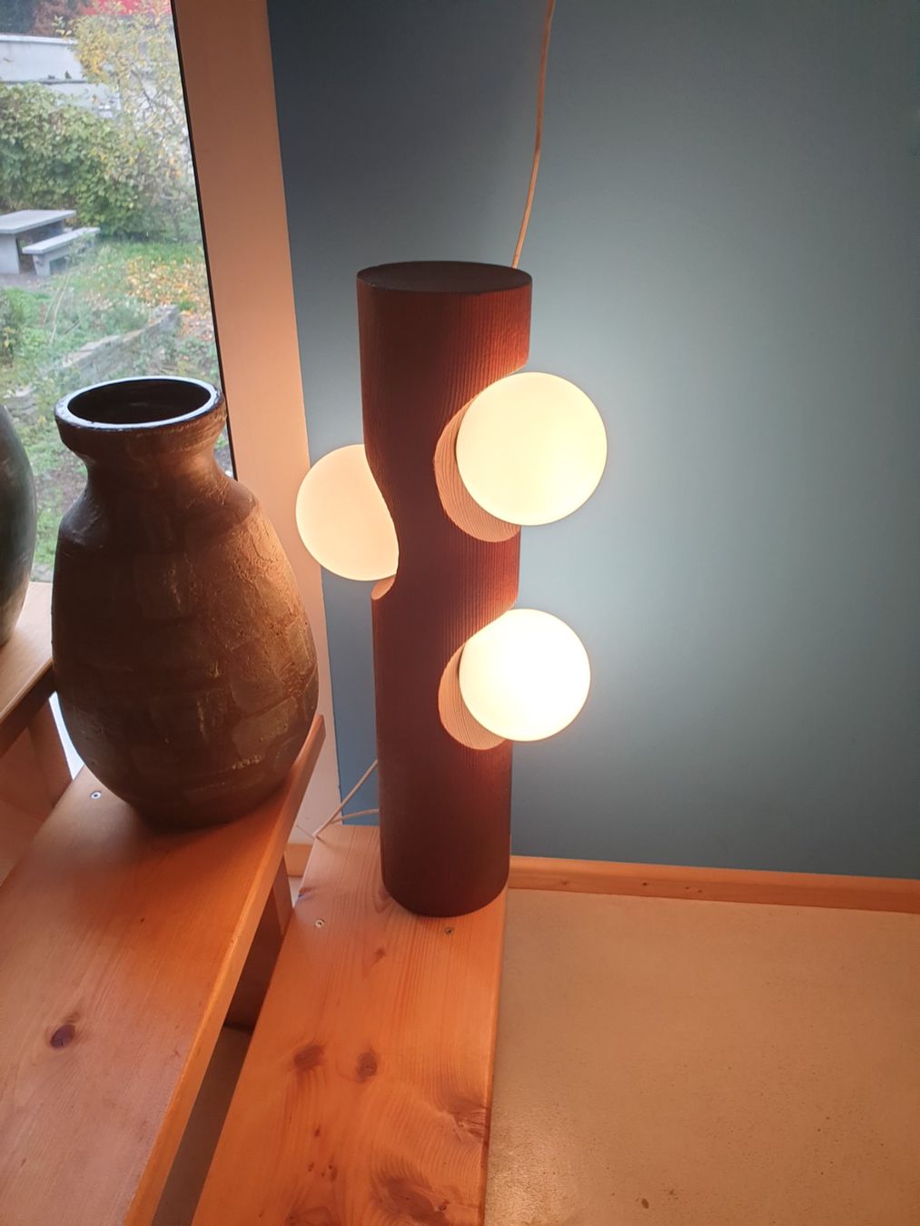 Temde Leuchten Lampade: Rare Tiki Lampe von Temde – Usato da rebstein venduto da spacy73 6