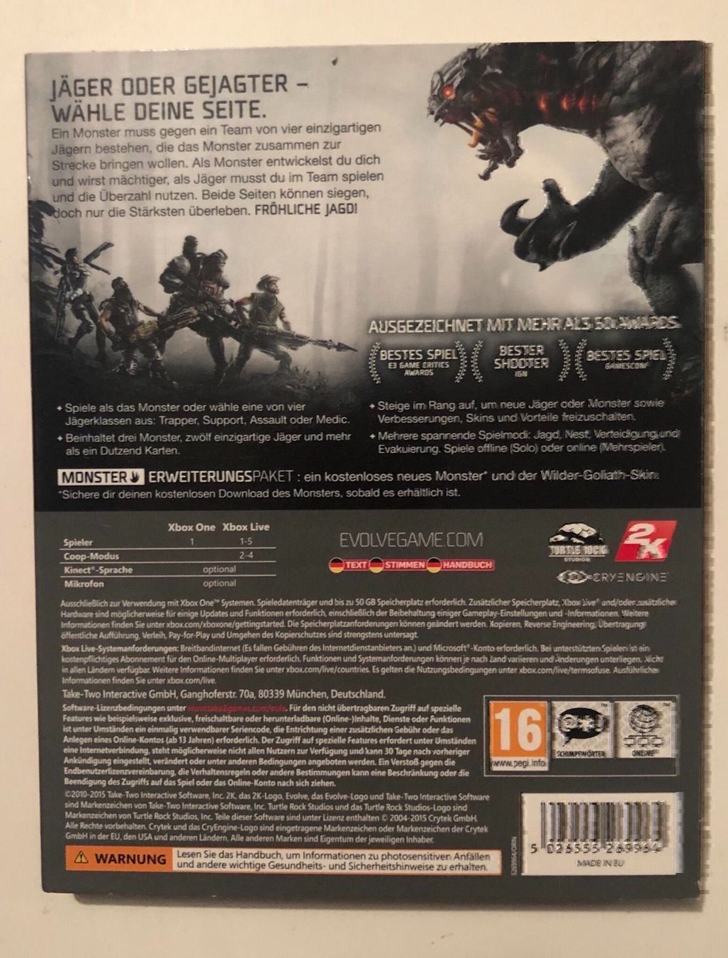 Microsoft Giochi: Evolve für Xbox One – Usato da Kestenholz venduto da Mad18 2