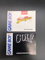 Gameboy Anleitungen: Duck Tales & Golf - Top Zustand!