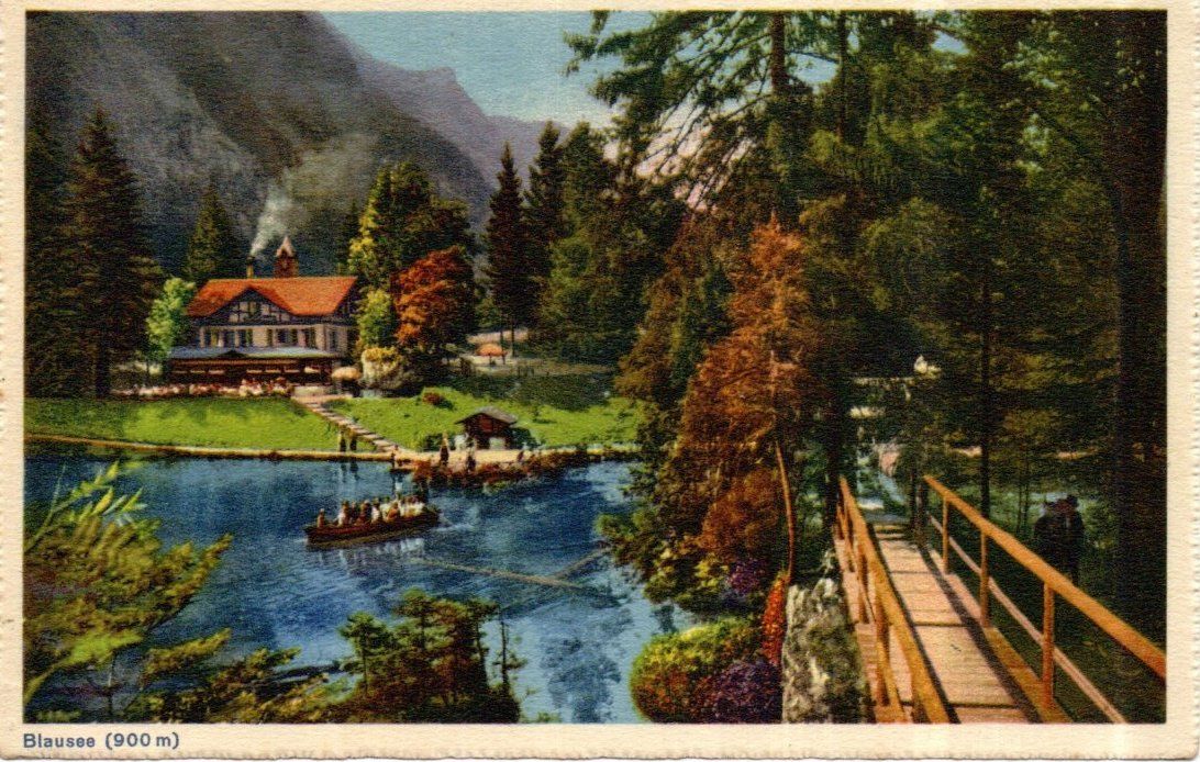 Cartoline postali: AK - BLAUSEE - ca. 1945 – Usato da Greifensee venduto da scharmant