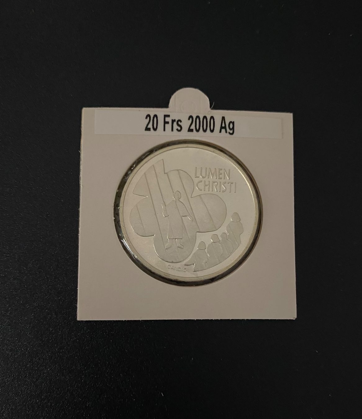 Alle Münzen: 20 francs 2000 Arg. – Neu (gemäss Beschreibung) aus Genève von Mar7319