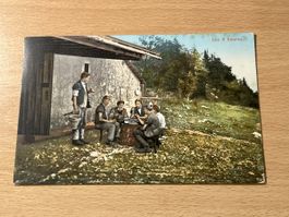 Alte Ansichtskarte Falkenfluh BE, Gruss aus Grindelwald!