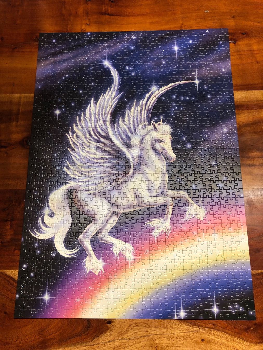 Ravensburger Puzzle: Puzzle, Zauberhaftes Pegasus auf Regenbogen – Usato da Gelterkinden venduto da Familienferien