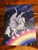 Puzzle, Zauberhaftes Pegasus auf Regenbogen