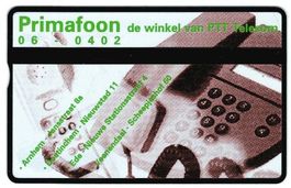 Telefonkarte Niederlande RDZ-220 Primafoon ungebraucht