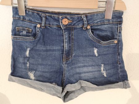 Jeans Shorts FB Sister blau Grösse S Used Look