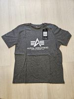 Alpha Industries Basic T-Shirt - Charcoal Heather L Neu