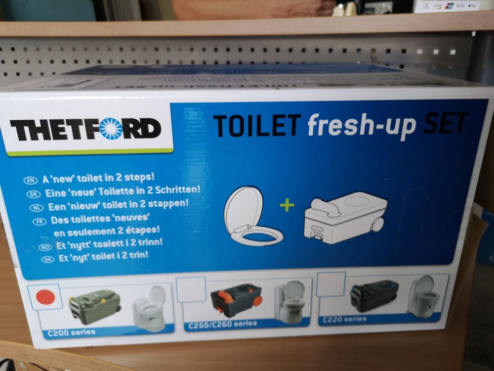 Thetford Set Fresh-Up C220 Per WC Chimico - Kit Di Manutenzione Con Sedile E Serbatoio Con Ruote - Foto 4