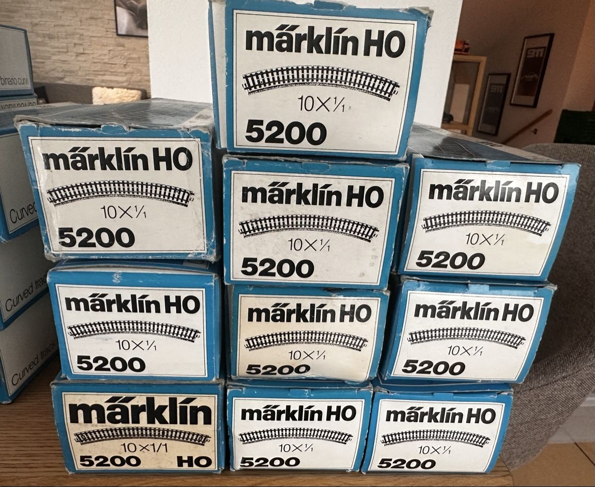 100 x Märklin 5200 Gebogene Geleise in OVP (Gebraucht) in Sennwald für ...