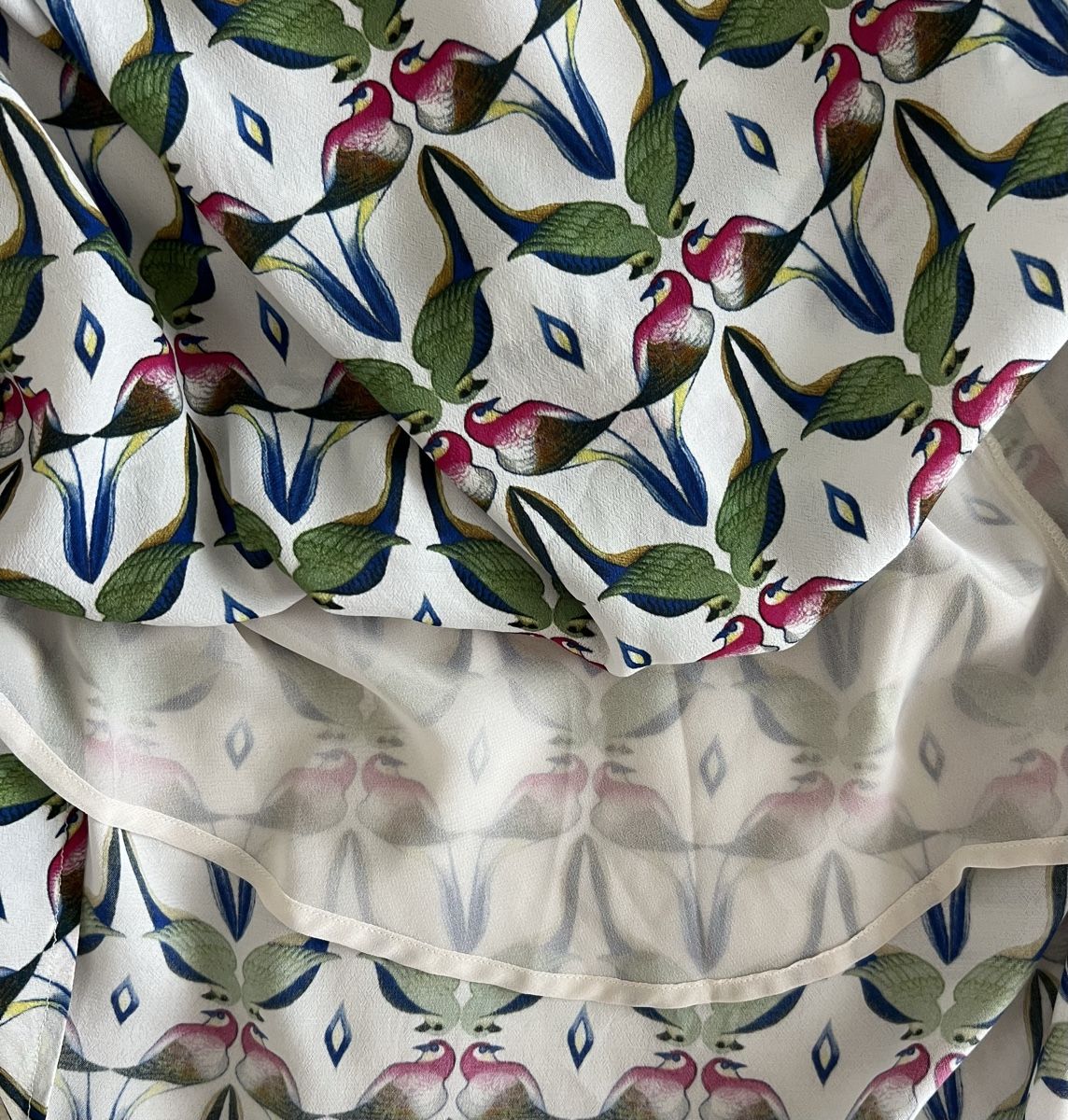 Robes: Kleid mit Vogelprint Grösse S  – Neuf (Voir description) à Uster par Family_Boutique 3
