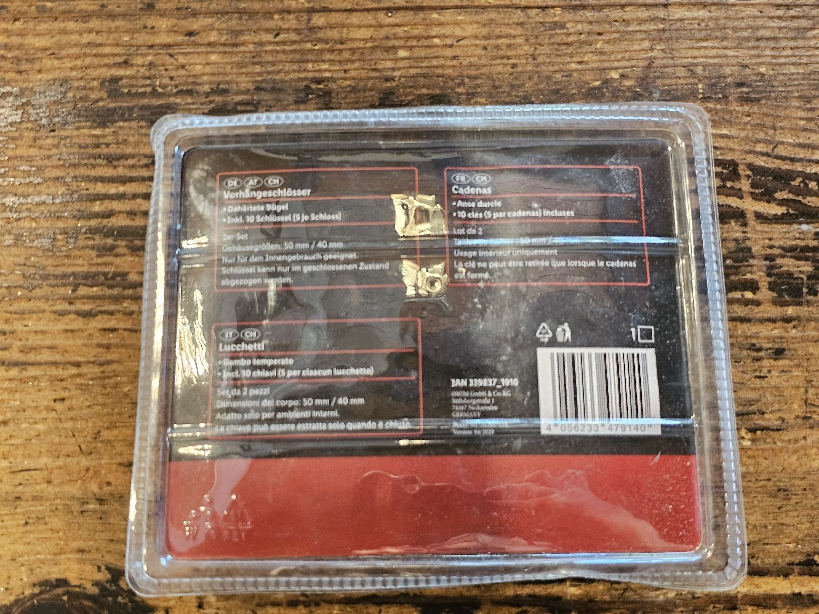 Schlösser: 2 x 2 Vorhängeschlösser mit je 5 Schlüssel – Neu und originalverpackt aus Meisterschwanden von Hummer21 1