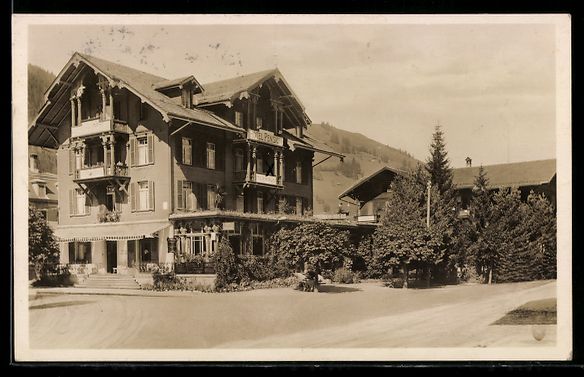 Cartoline postali: AK Zweisimmen, Hotel Pension Terminus – Usato da Berlin venduto da bartko-reher