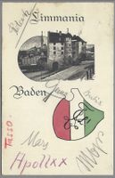 1921/1923, STUDENTICA, LIMMANIA BADEN, 2 SCHÖNE LITOS