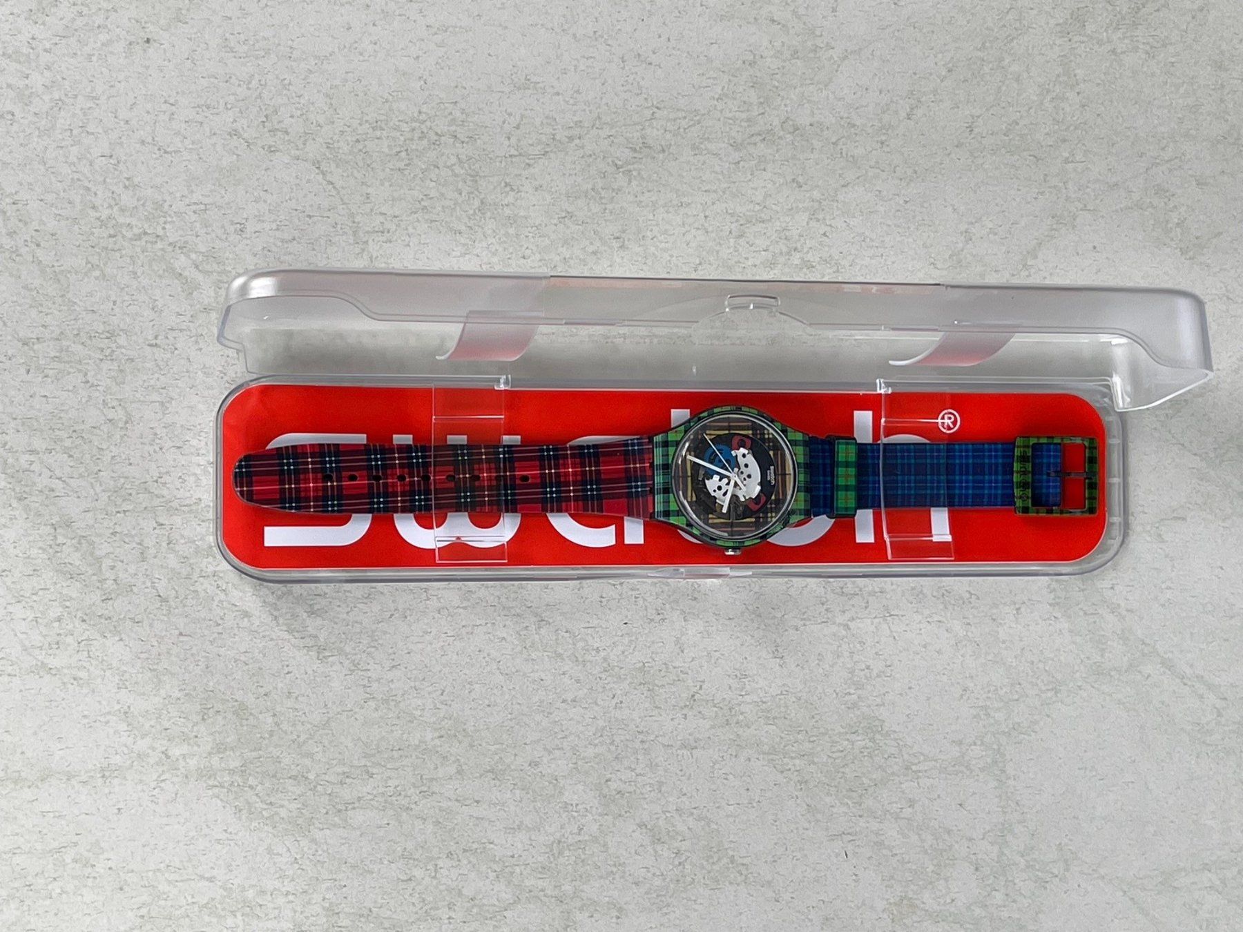 Swatch Orologi: Swatch Uhr MC PATTERN, New Gent (SUOB114), Schottenmuster – Nuovo e nell'imballaggio originale da Hermetschwil-Staff venduto da edelmetall-online 4