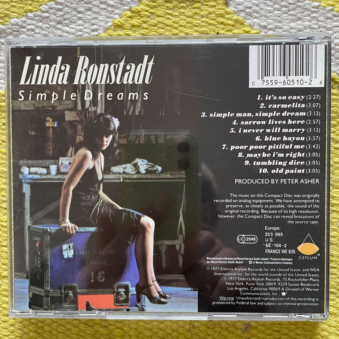 CDs: LINDA RONSTADT-SIMPLE DREAMS – Gebraucht aus Rorschacherberg von CD-Roli 1