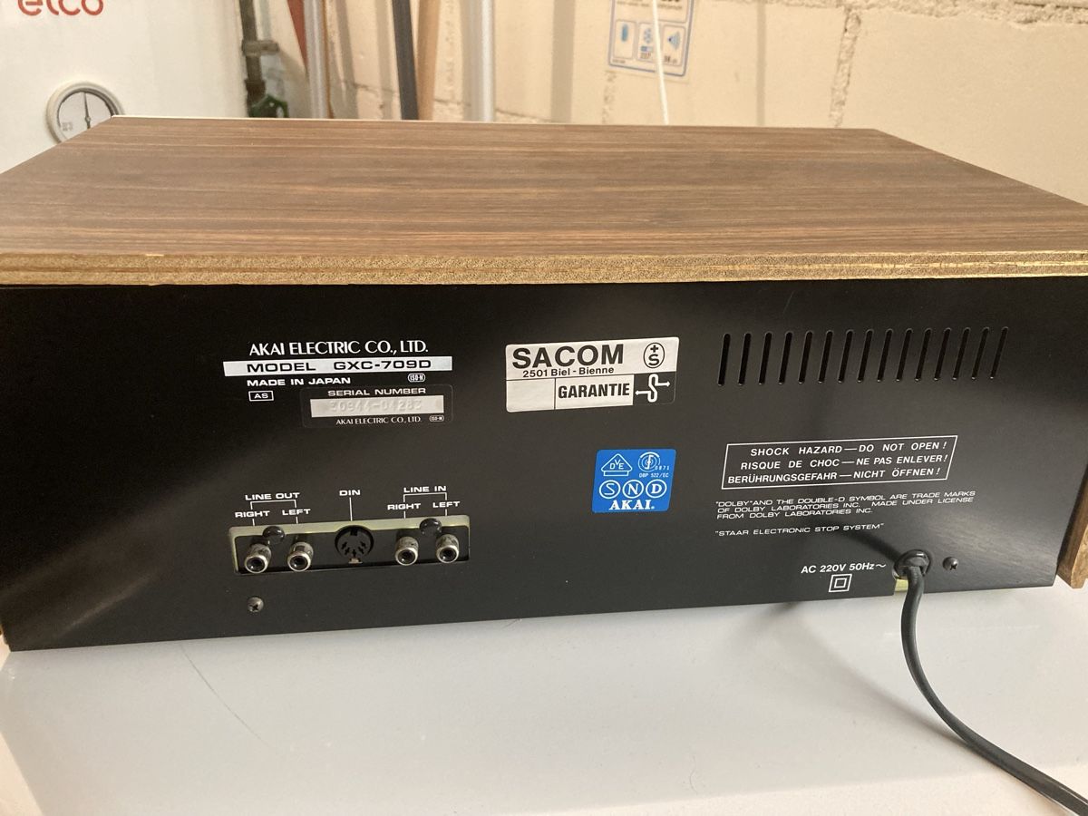 Akai Aufnahmegeräte: Akai GXC-709D Kassettendeck – Defekt aus Lenzburg von HanspeterT 7