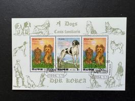 Korea Hunde Block 1994 Erstag gestempelt (C259)