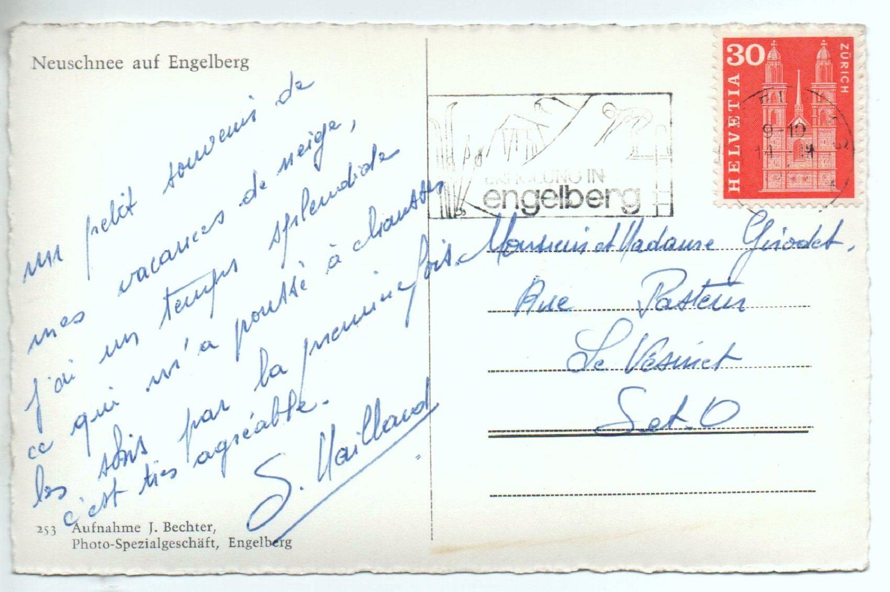 Cartoline postali: Neuschnee auf ENGELBERG – Usato da Jona venduto da philajona 1