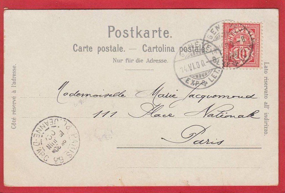 Cartes postales: GENÈVE LITHO 1900 – D'occasion à Grüningen par Kartenlaube 1
