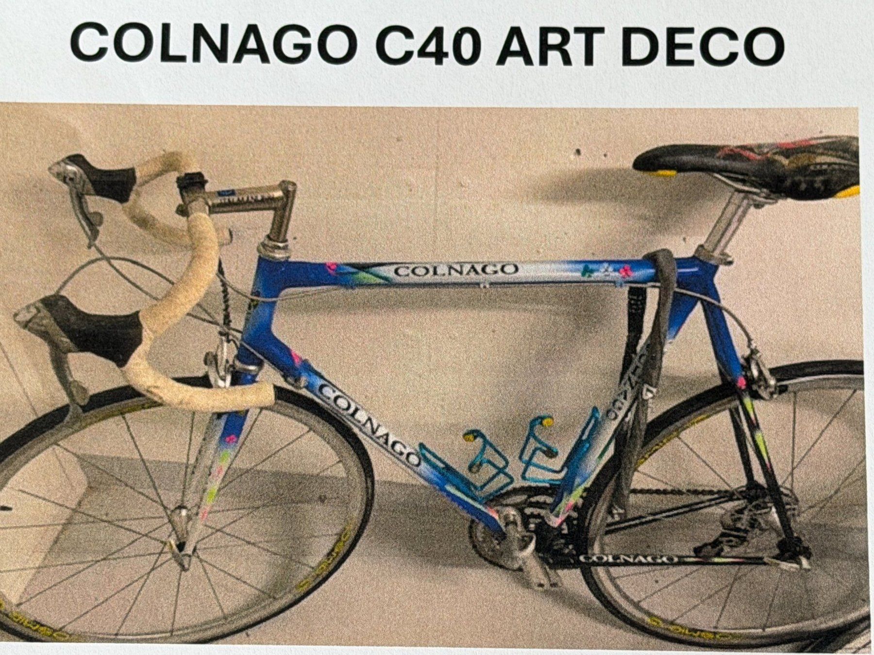 Colnago Biciclette: Rennrad - COLNAGO C40 ART DECO – Usato da Gutenswil venduto da Furbala