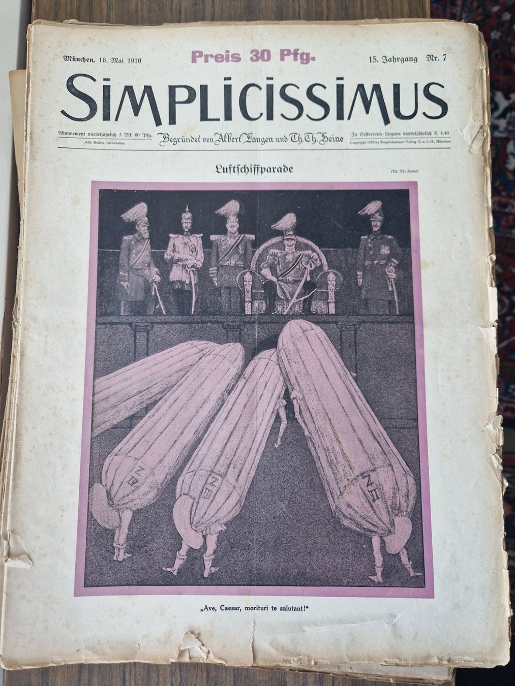 Zeitschriften & Magazine: Simplicissimus Satirezeitschrift 1910 – Gebraucht aus Mörschwil von aik_x8mc