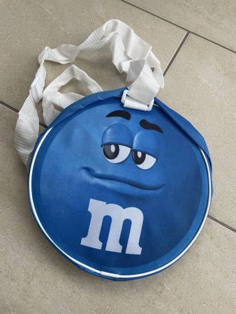 M&M's Sporttasche, blau/weiss, neu