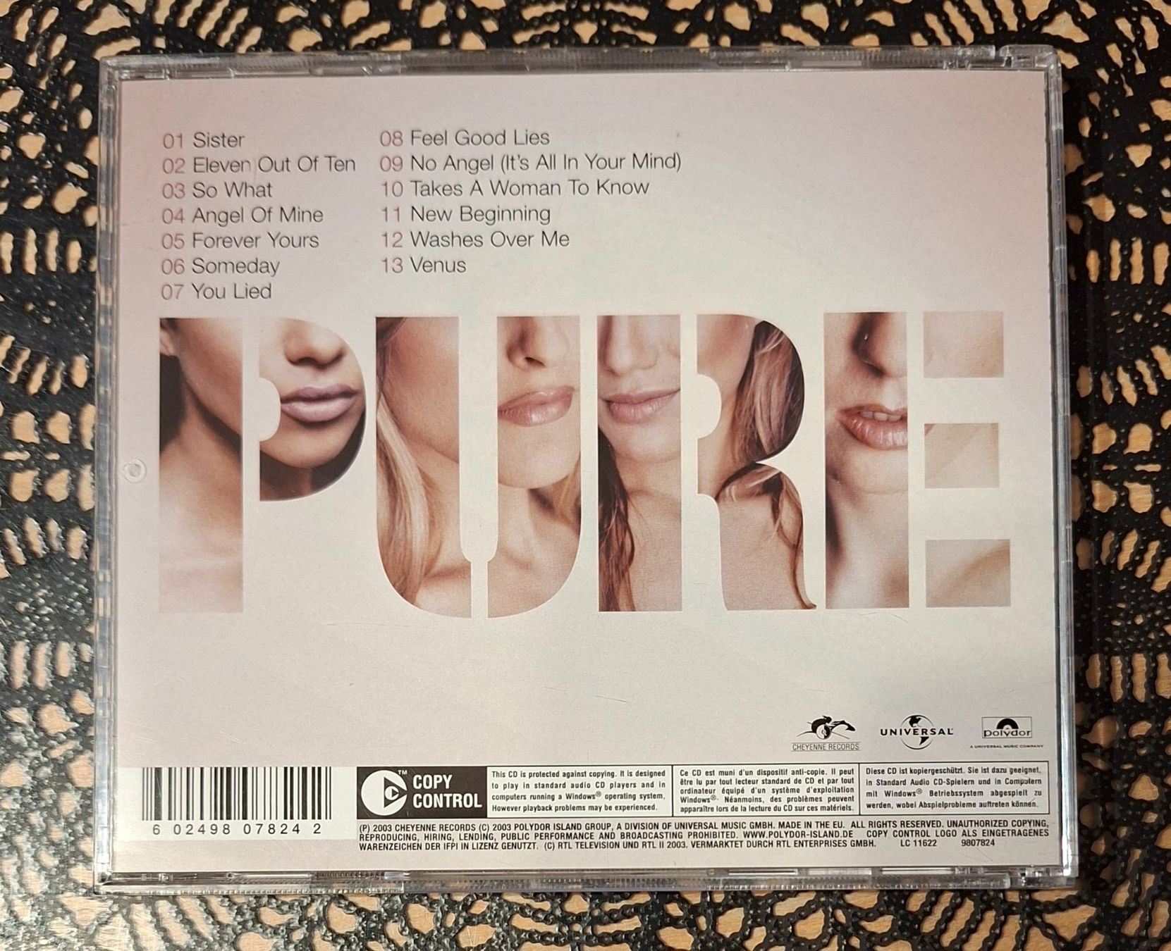 CD: No Angels - Pure, DE Pop CD Album 2003 – Usato da Schönenberg TG venduto da Gregolino76 1