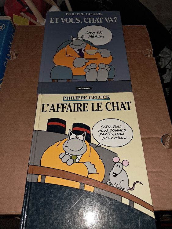 Lot de 2 album Le Chat de Philippe Geluck (Gebraucht) in Le locle für ...