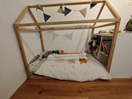 Letzte Chance! roba Hausbett / Kinderbett Natur