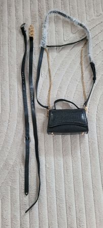 Sac à main+sangle neuf et 2  ceintures Zara/80cm/ cuir