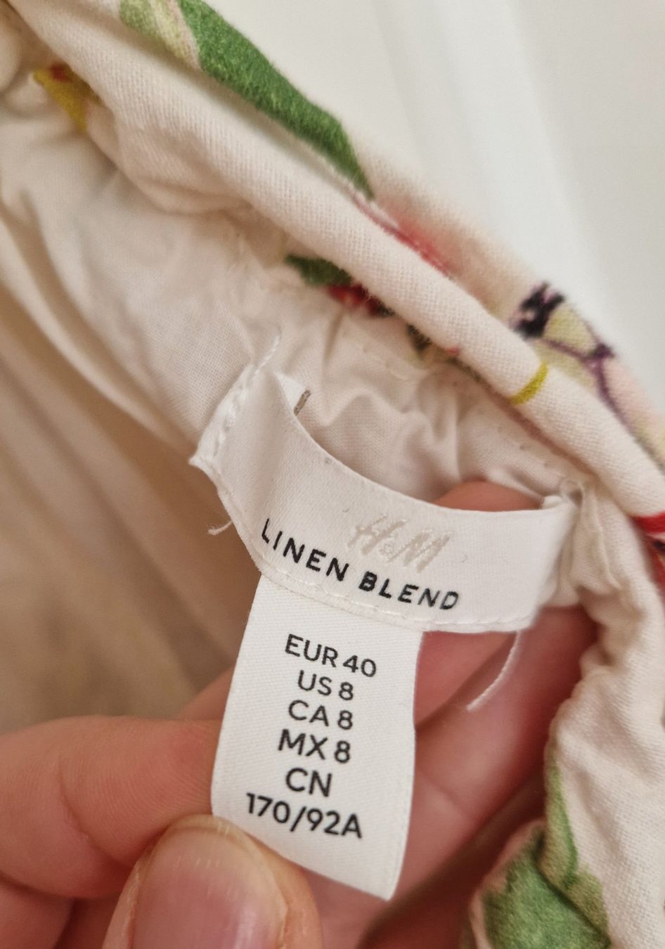 H&M Vestiti: H&M Kleid Blumen Buff-Ärmel Leinen Baumwolle Gr. 40 – Usato da Erlinsbach SO venduto da ULIKH 9
