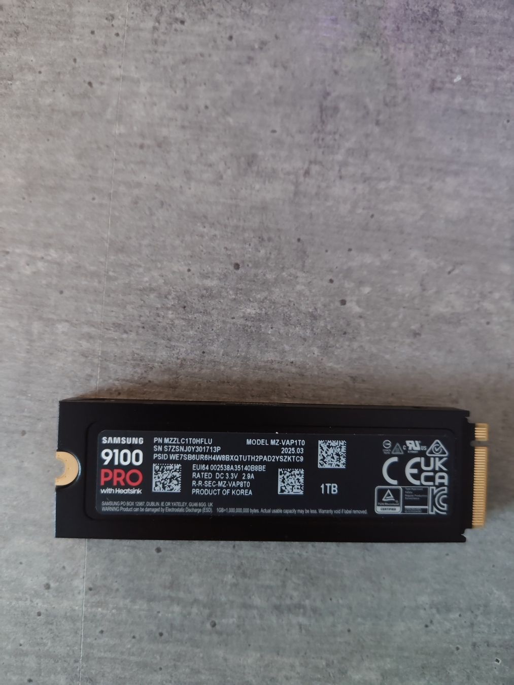 Samsung Harddisks: Samsung 9100 PRO SSD 1TB neu – Neu (gemäss Beschreibung) aus Sargans von ver_ncy5 1