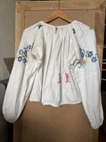 Historic hand embroidered linen shirt XS/S