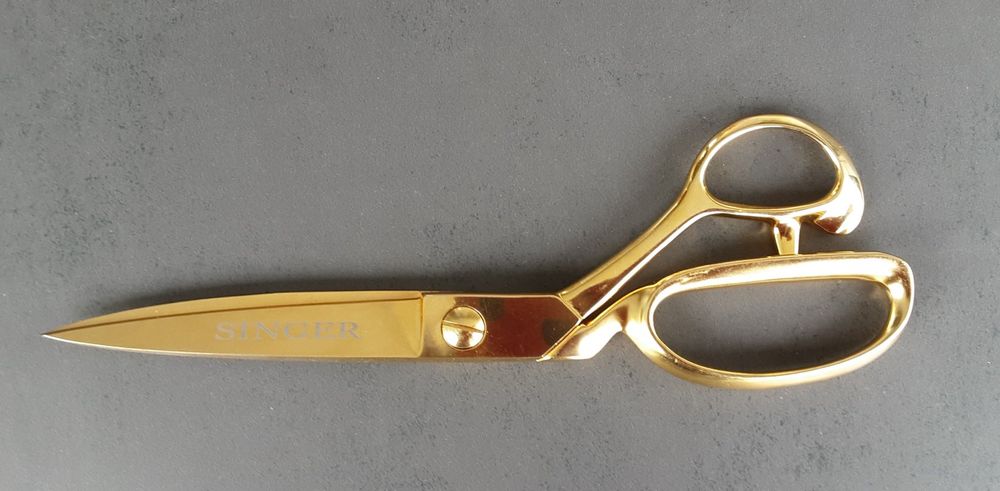 Schneiderschere Schere gross Singer Goldfarben Solingen | Kaufen auf ...