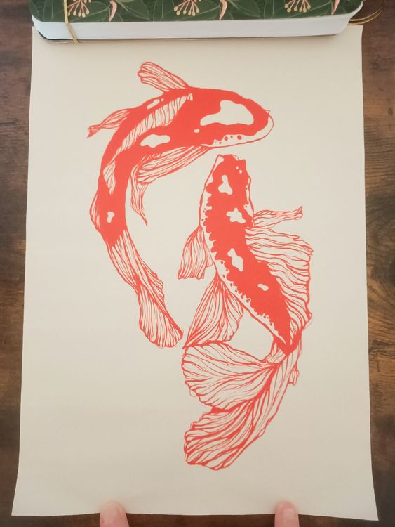 Impression Sur Toile Peinte à La Main Encadrée New Story