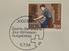 Schreiner -Menuisier "MENSCH u. BERUF III." Ausgabetag 1994