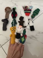 Marionnettes à doight faits mains, Hand Figuren Handgemacht