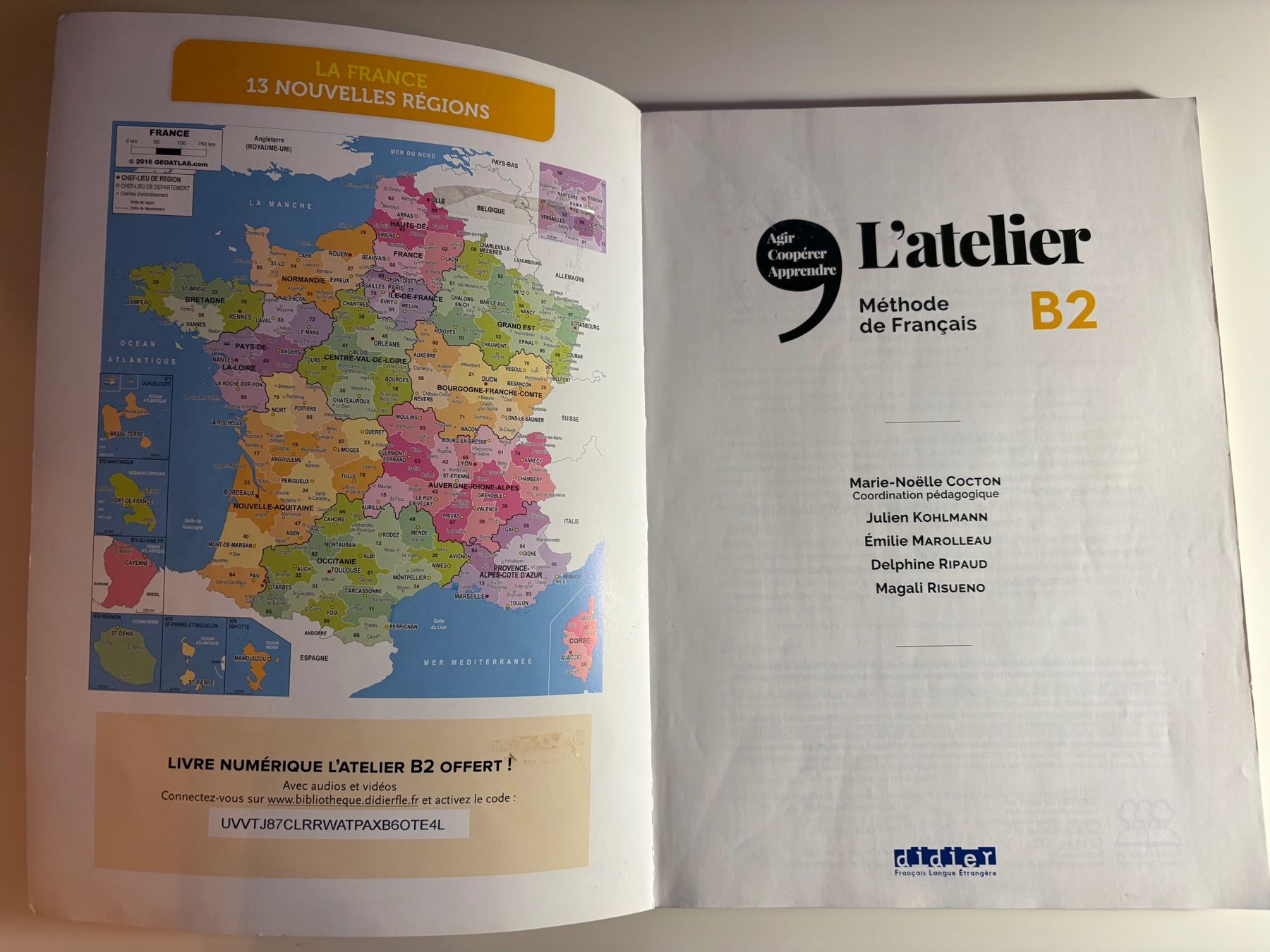 Libri: L’atelier+, la méthode de français B2, textbook – Usato da Lausanne venduto da opi_92cn 2