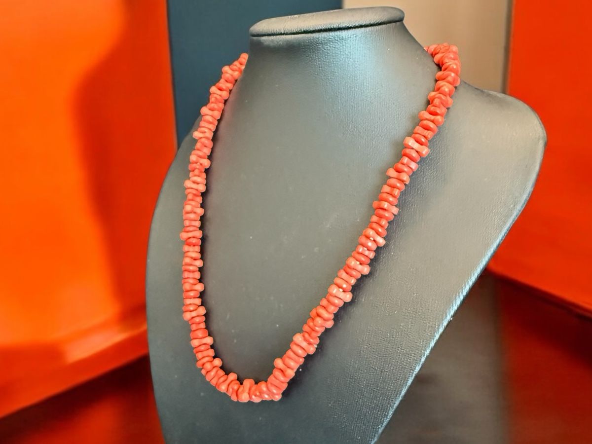 Catenine: Bambù Korallenkette, Vintage – Usato da Lamone venduto da LaCantinaMagica 3