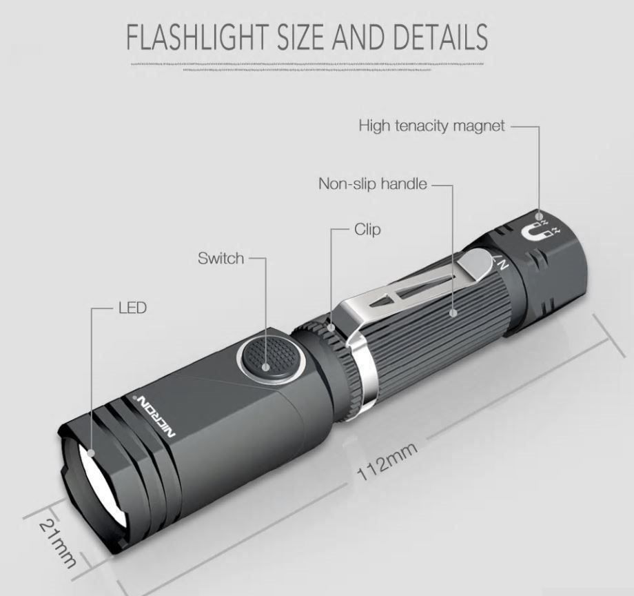Lampen: Nicron N7, Knicklampe 600 Lumen – Neu und originalverpackt aus Arbon von Helmuth 4
