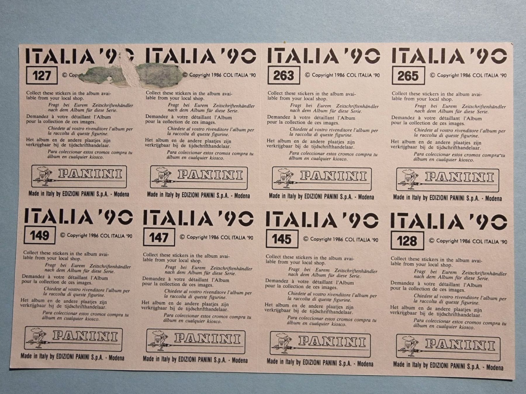 Panini Carte collezionabili: 1990 panini italia 90 bogen mit maradona,klinsmann etc. – Usato da Oberglatt ZH venduto da paninistickersworld 1
