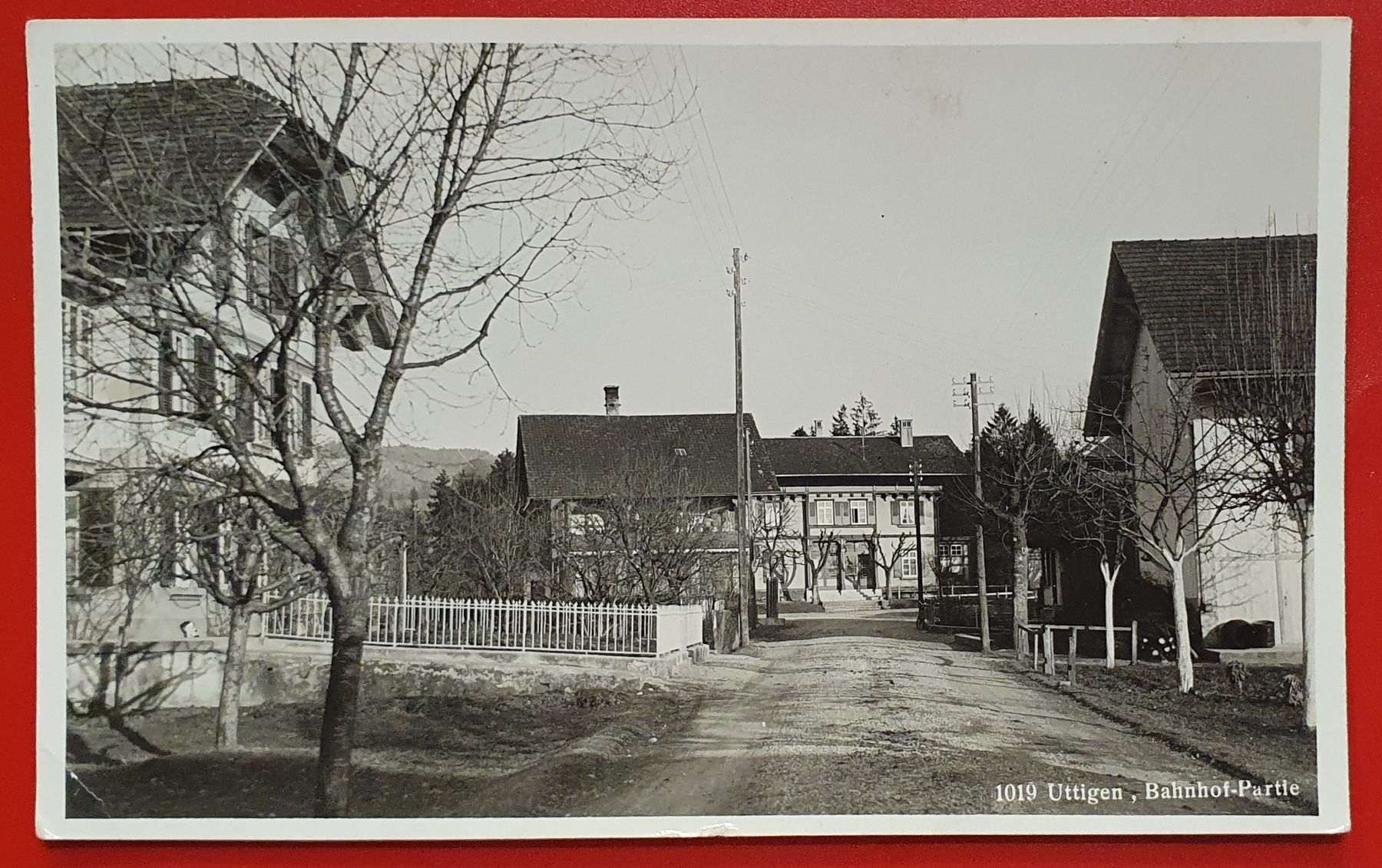 Ansichtskarten: Uttigen - Bahnhof-Partie – Gebraucht aus Kreuzlingen von Rschweiz1