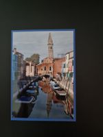 1 Karte / Motiv: Insel Burano / Italien (handgemacht)