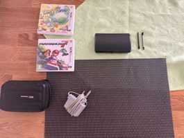 Nintendo 3DS Schwarz mit Spielen und Zubehör