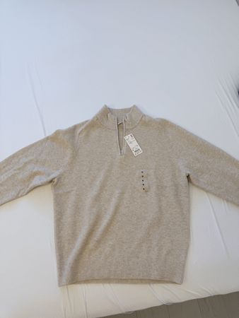 Uniqlo Half-Zip Pullover Beige OVP